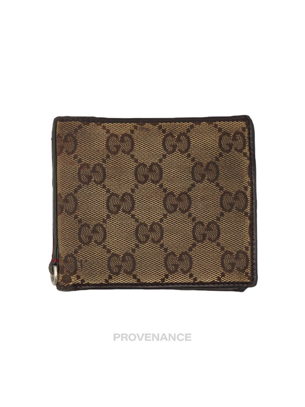🔴 Gucci Bifold Wallet - GG Canvas